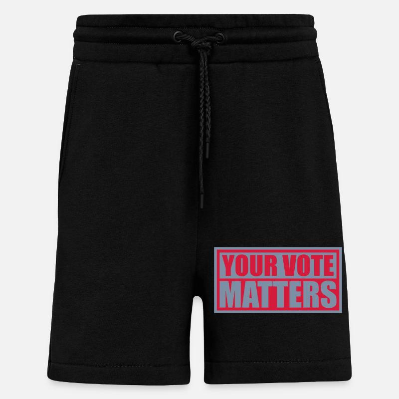 your vote matters quote - Shorts - made by SPREAD - SOLID BLACK