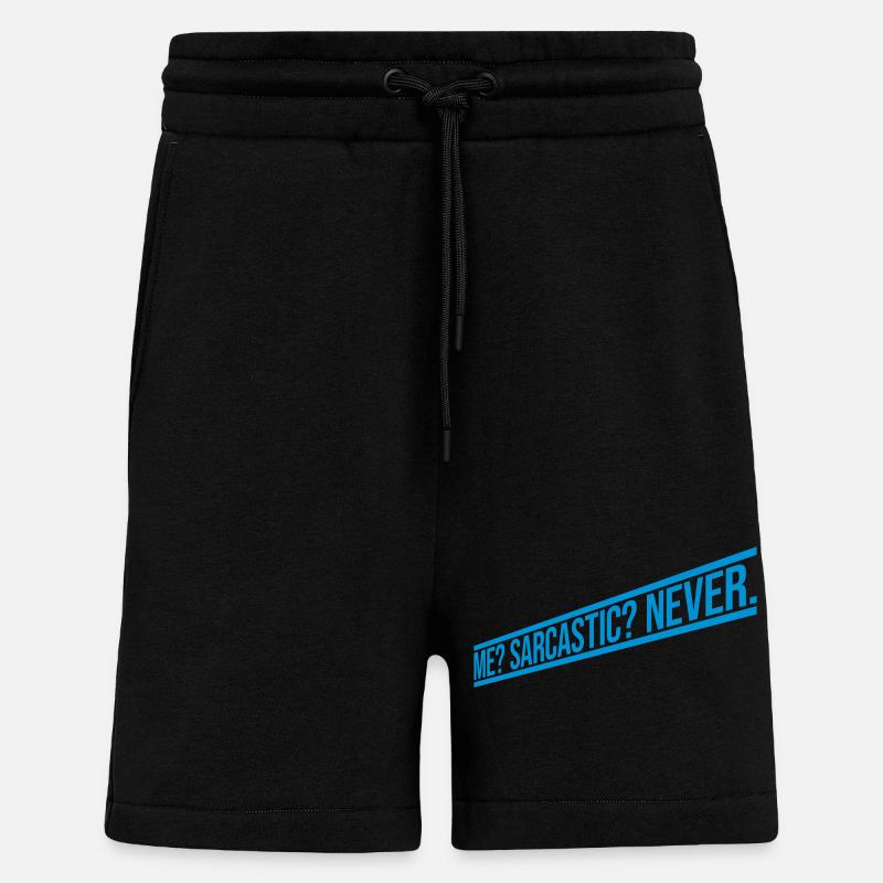 moi sarcastique ne cite jamais - Short bio décontracté fabriqué en UE - SOLID BLACK