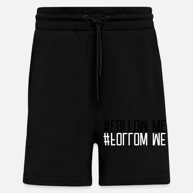 Mirrored Follow Me - Shorts - made by SPREAD - SOLID BLACK