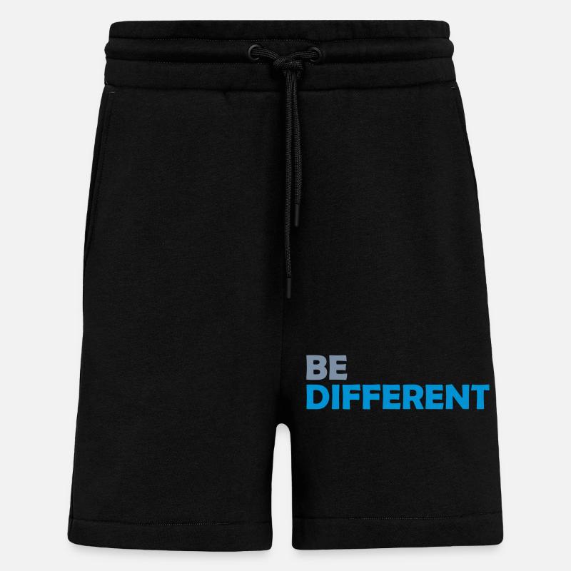 Be different Logo Design - Shorts - made by SPREAD - SOLID BLACK