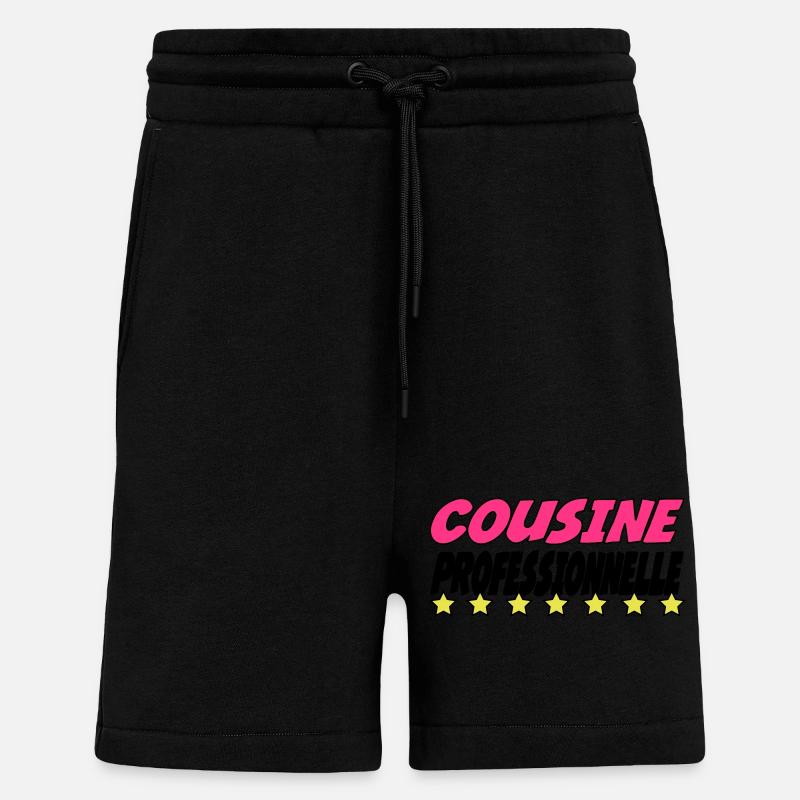 PROFESSIONELLER COUSIN - Shorts - made by SPREAD - SOLID BLACK