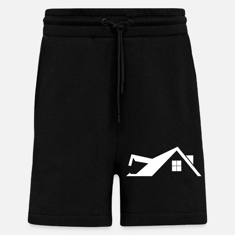 Toit - Short bio décontracté fabriqué en UE - SOLID BLACK