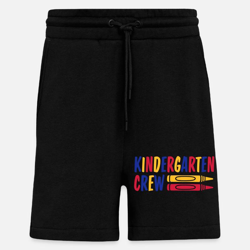 Wax Crayon Kindergarten Crew Crayon - Shorts - made by SPREAD - SOLID BLACK