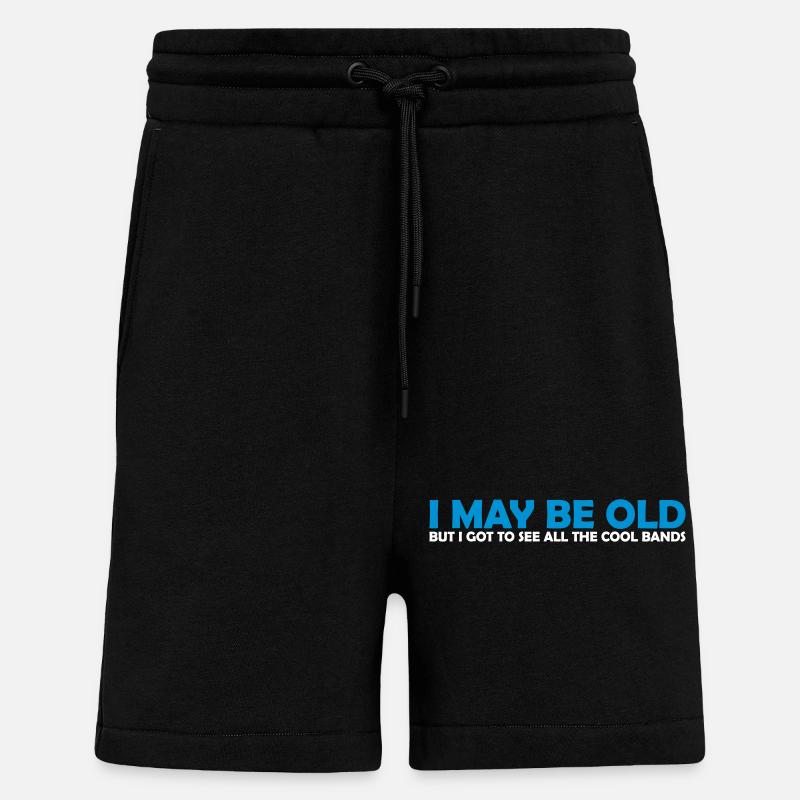 I may be old - Shorts - made by SPREAD - SOLID BLACK