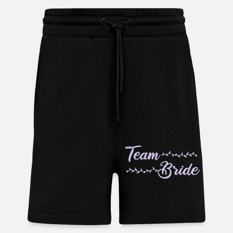 team bride - Shorts - made by SPREAD - SOLID BLACK