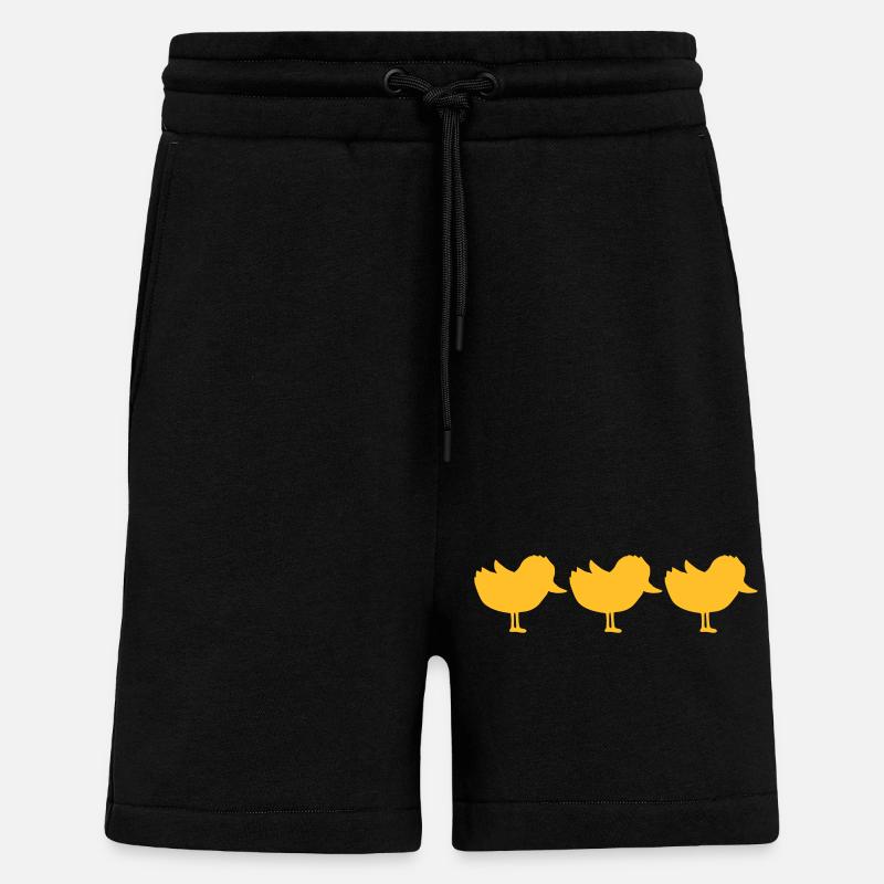 Équipe 3 Chicks Silhouette - Short bio décontracté fabriqué en UE - SOLID BLACK
