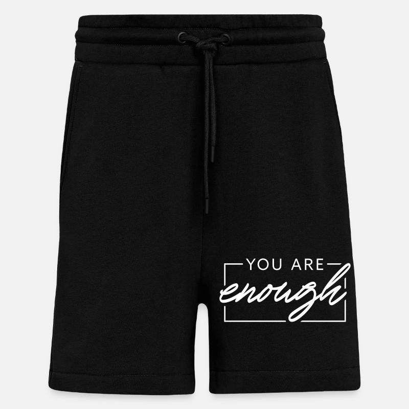 Vous êtes assez - Short bio décontracté fabriqué en UE - SOLID BLACK