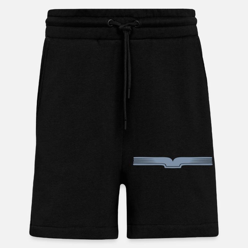 Open pages open book - Shorts - made by SPREAD - SOLID BLACK