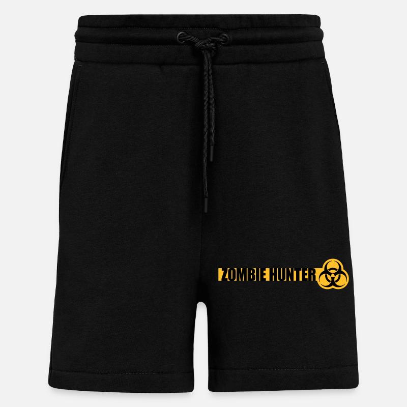 zombie hunter Halloween Zitat - Shorts - made by SPREAD - SOLID BLACK