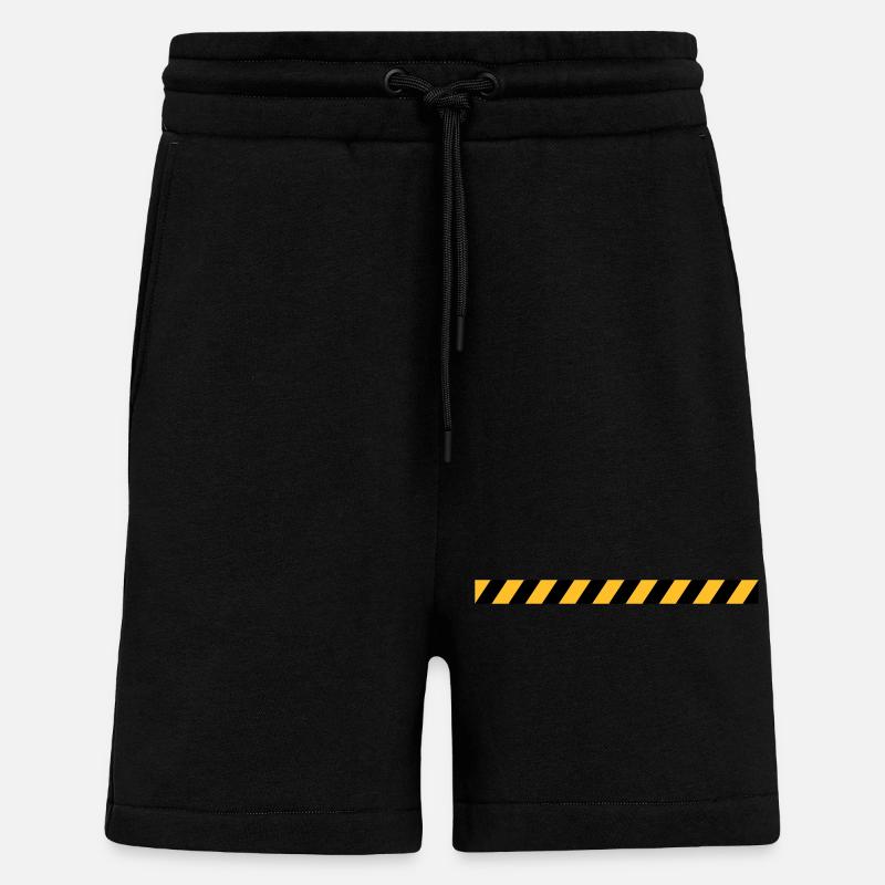 Absperrband Linie Design - Shorts - made by SPREAD - SOLID BLACK
