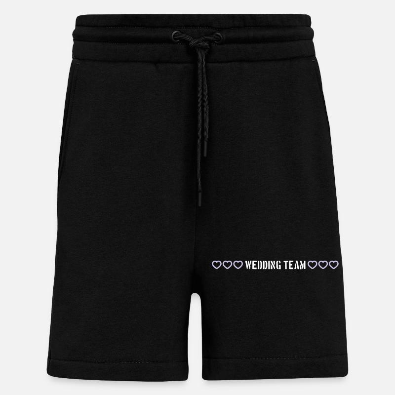 Wedding Team Hearts - Shorts - made by SPREAD - SOLID BLACK