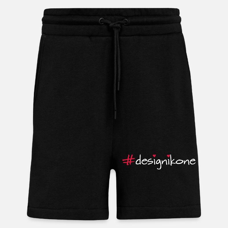 Icône de design - Short bio décontracté fabriqué en UE - SOLID BLACK