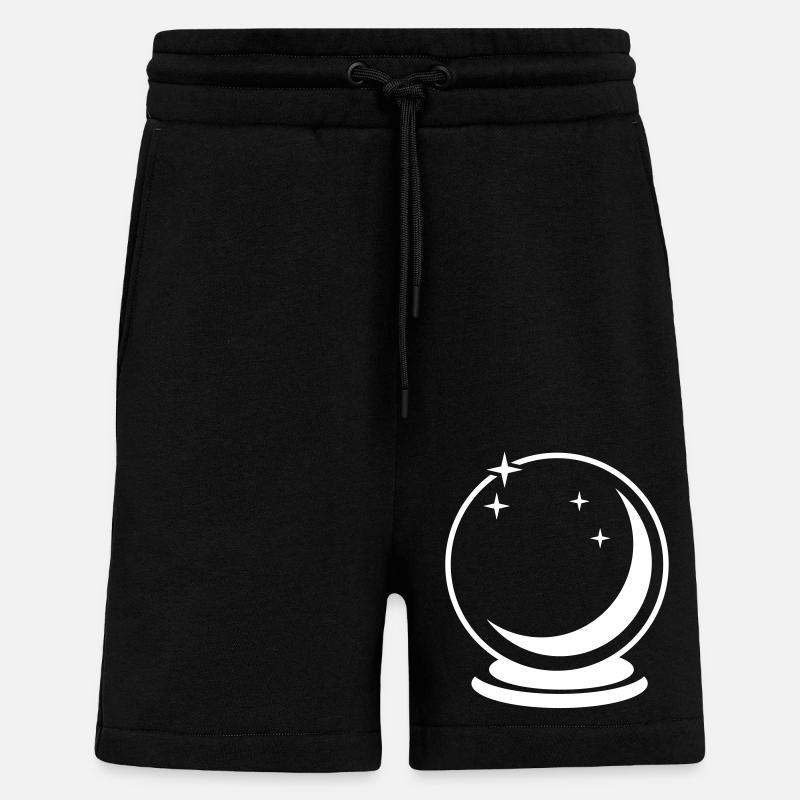 glass sphere - Shorts - made by SPREAD - SOLID BLACK