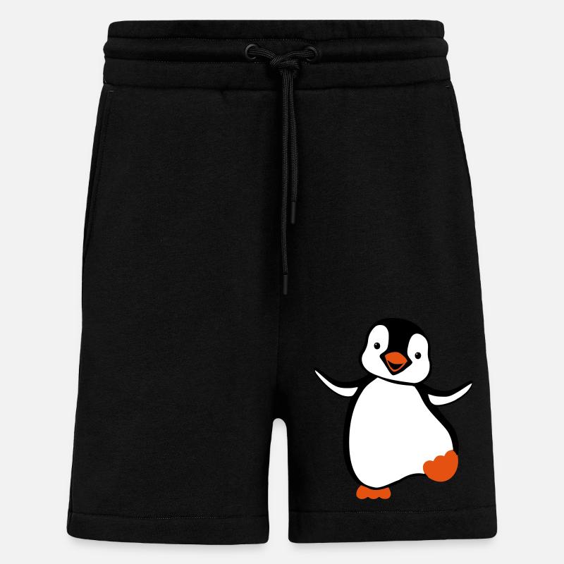 manchot - Short bio décontracté fabriqué en UE - SOLID BLACK