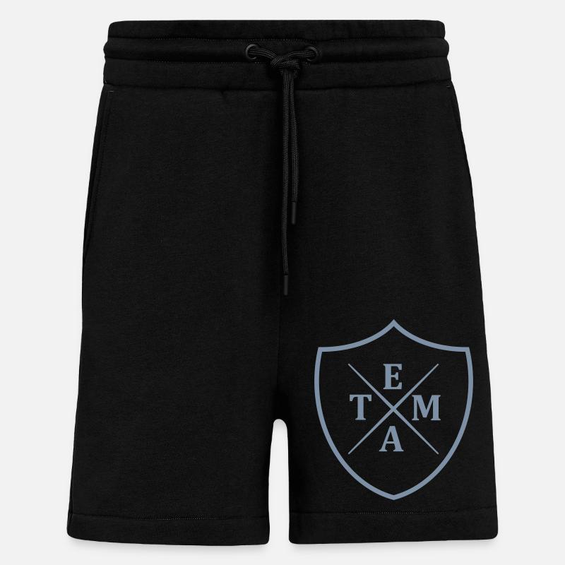 Team Crest - Shorts - made by SPREAD - SOLID BLACK