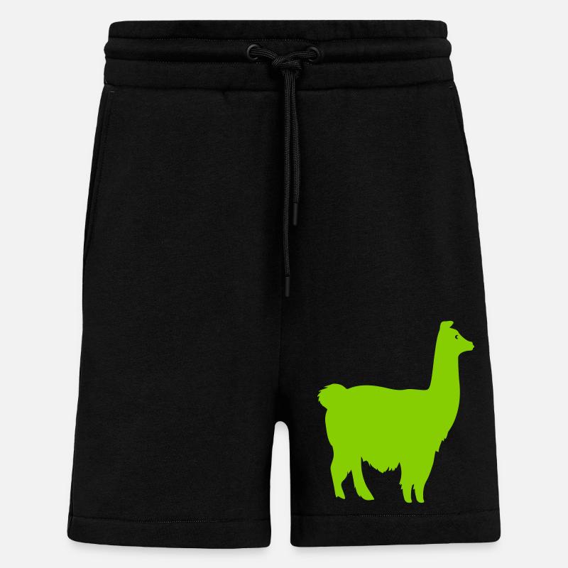 lama silhouette - Shorts - made by SPREAD - SOLID BLACK