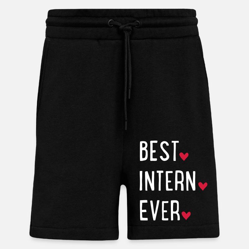 best intern ever - Shorts - made by SPREAD - SOLID BLACK