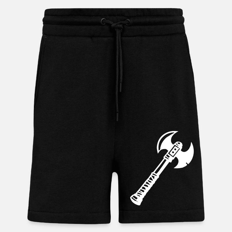 Hache 1 - Short bio décontracté fabriqué en UE - SOLID BLACK