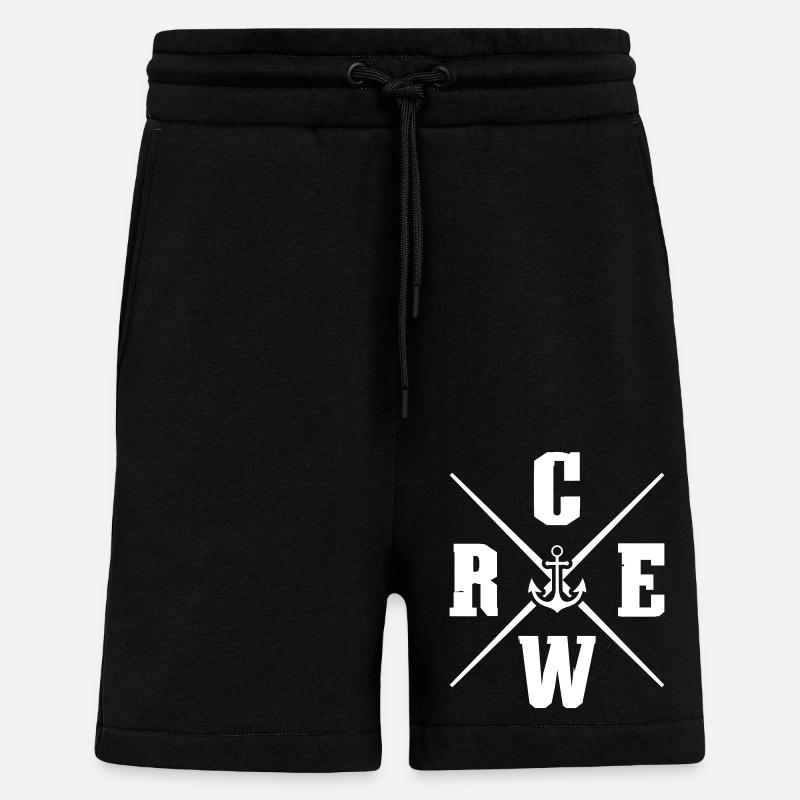 crew anker - Shorts - made by SPREAD - SOLID BLACK