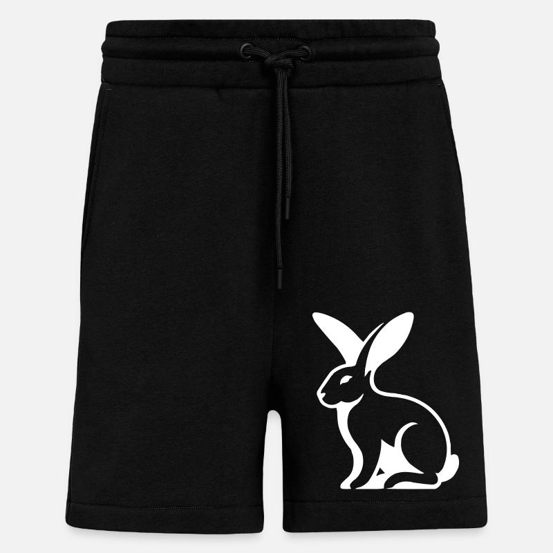 Lapin Lapin - Short bio décontracté fabriqué en UE - SOLID BLACK