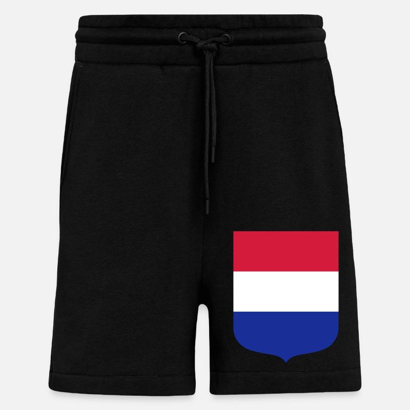 Pays-Bas - Short bio décontracté fabriqué en UE - SOLID BLACK