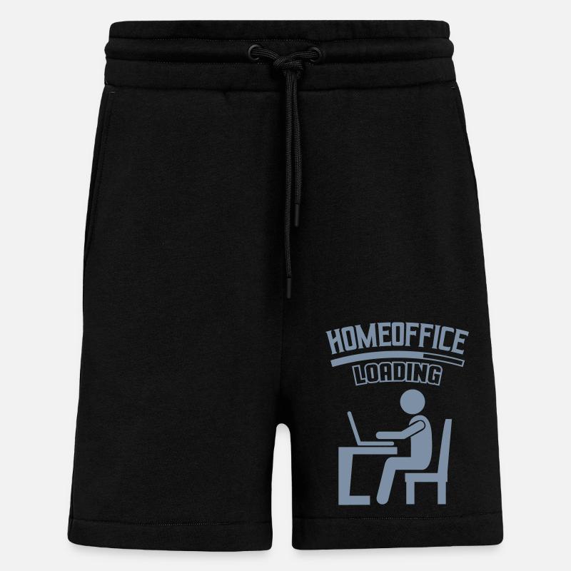 Arbeit Büro Homeoffice Loading - Shorts - made by SPREAD - SOLID BLACK