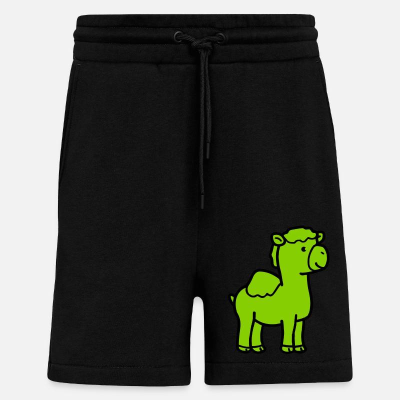 Kamel Comic - Shorts - made by SPREAD - SOLID BLACK