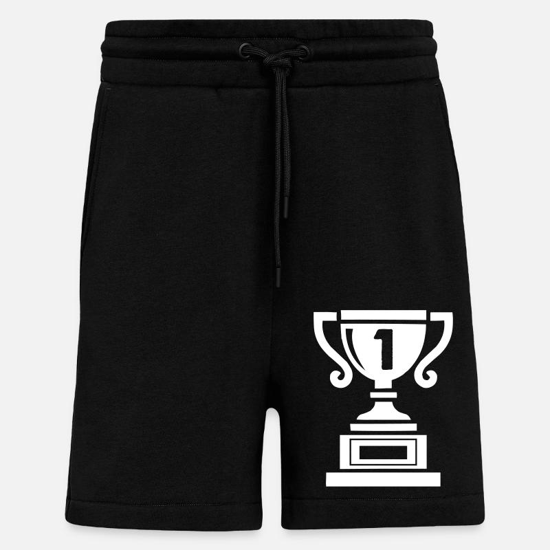 Coupe 1 - Short bio décontracté fabriqué en UE - SOLID BLACK
