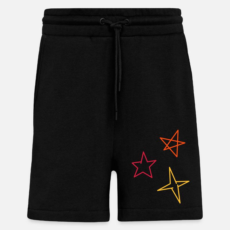 Sterne dreifarbig - Shorts - made by SPREAD - SOLID BLACK