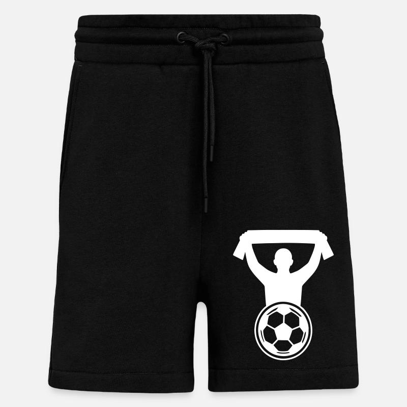 Fussball Fan - Shorts - made by SPREAD - SOLID BLACK