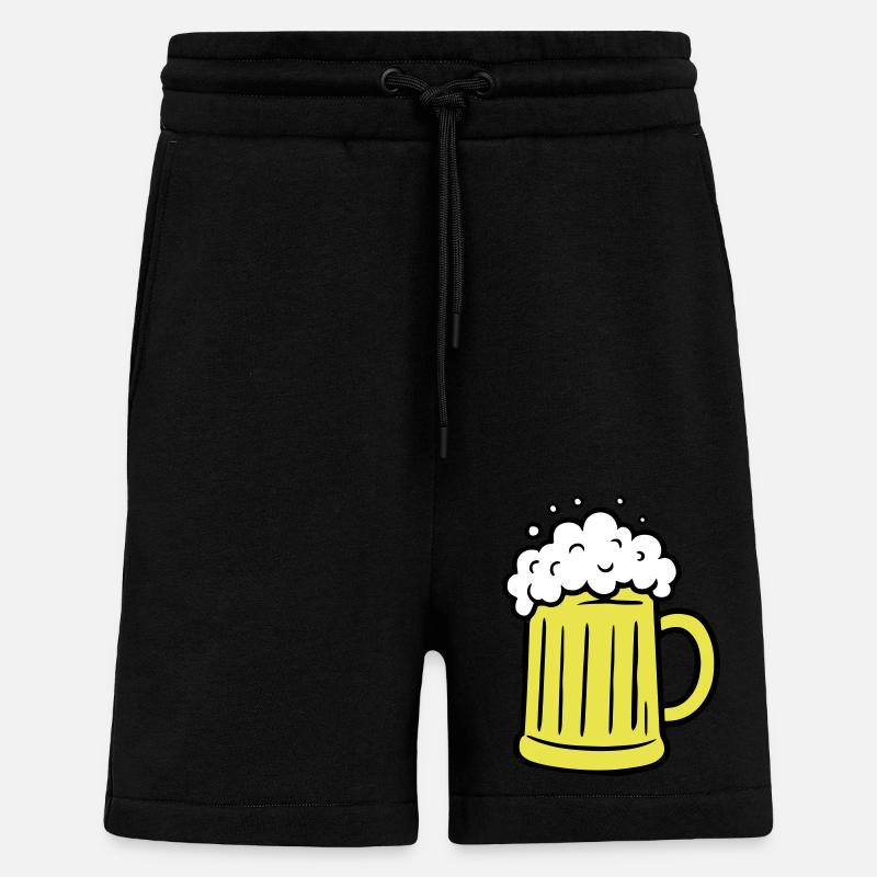 Bier Comic Bierglas - Shorts - made by SPREAD - SOLID BLACK