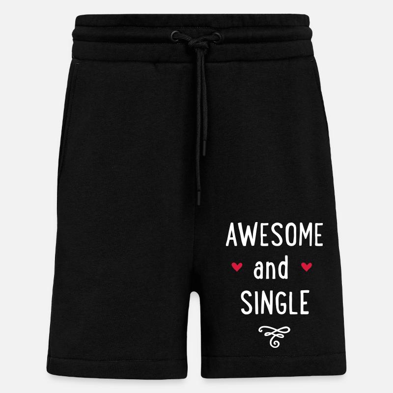 Célibataire - Short bio décontracté fabriqué en UE - SOLID BLACK