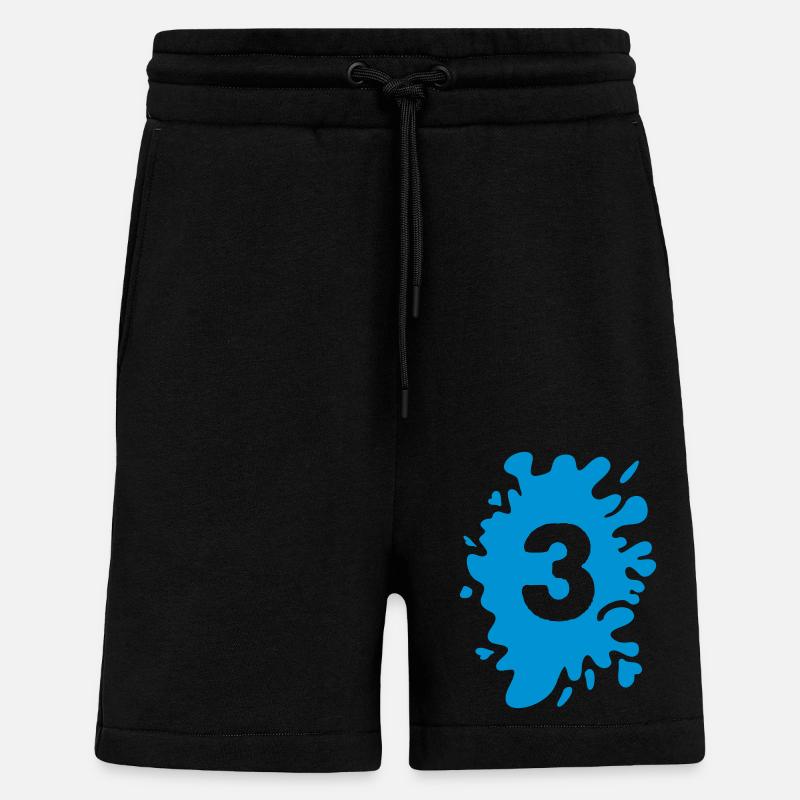 Blobs 3 - Short bio décontracté fabriqué en UE - SOLID BLACK