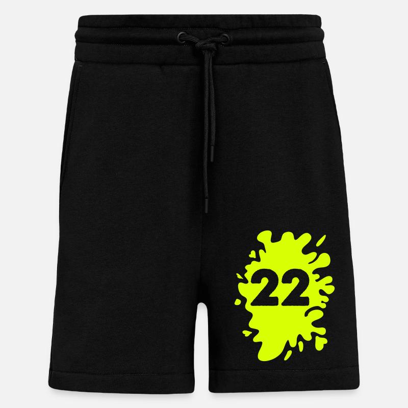 Blobs 22 - Short bio décontracté fabriqué en UE - SOLID BLACK