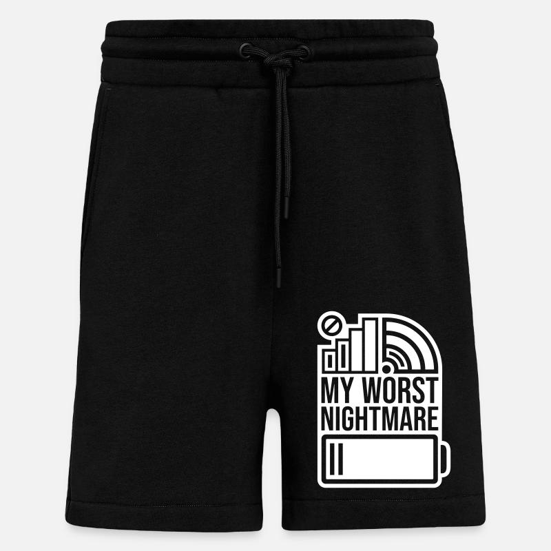Catastrophe my worst nightmare - Shorts - made by SPREAD - SOLID BLACK