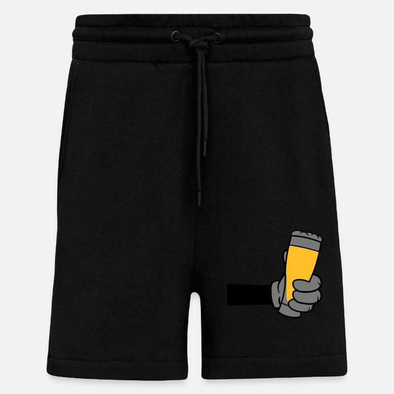 Bierglas anstoßen Comic Hand - Shorts - made by SPREAD - SOLID BLACK