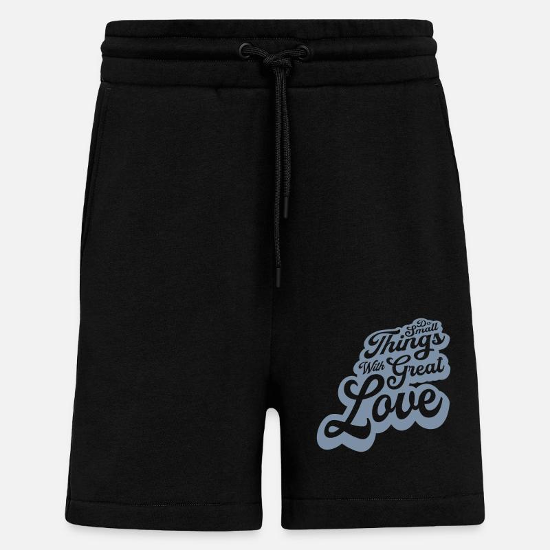 Zitat do small things - Shorts - made by SPREAD - SOLID BLACK