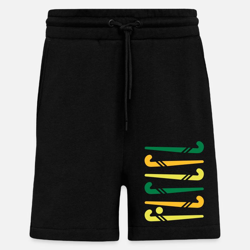 Hockeyschläger bunt - Shorts - made by SPREAD - SOLID BLACK