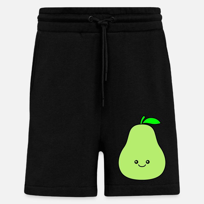 Pear Comic - Shorts - made by SPREAD - SOLID BLACK