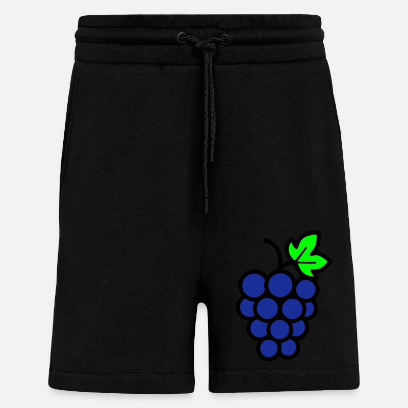 Grapes Comic - Shorts - made by SPREAD - SOLID BLACK