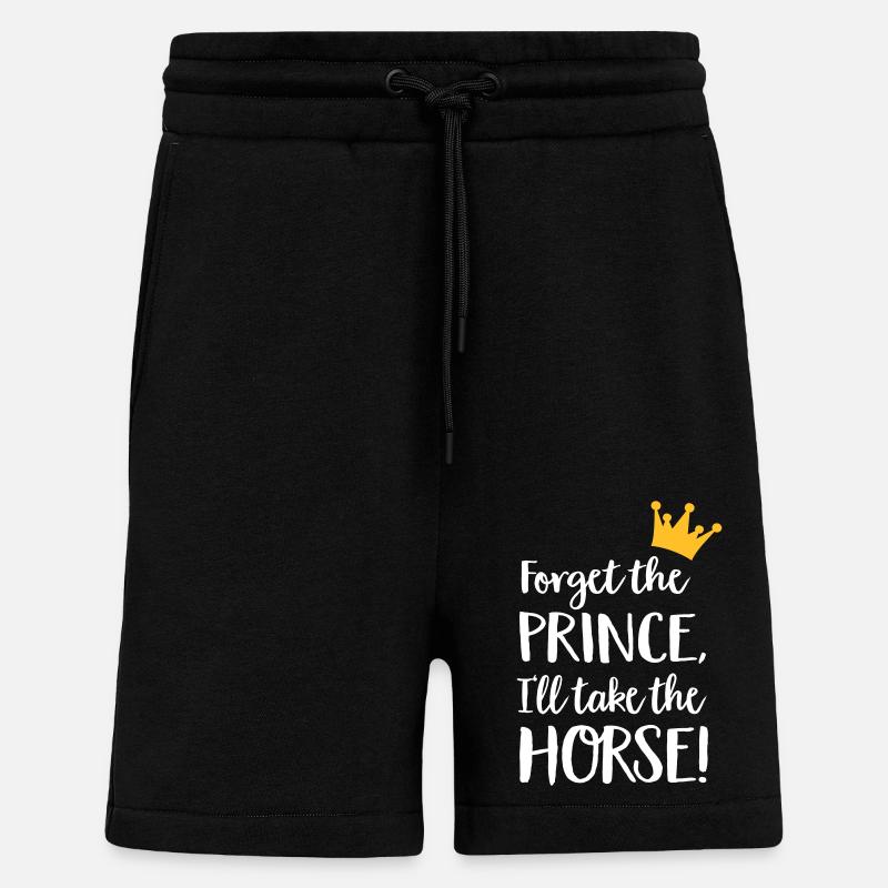 horse - Shorts - made by SPREAD - SOLID BLACK
