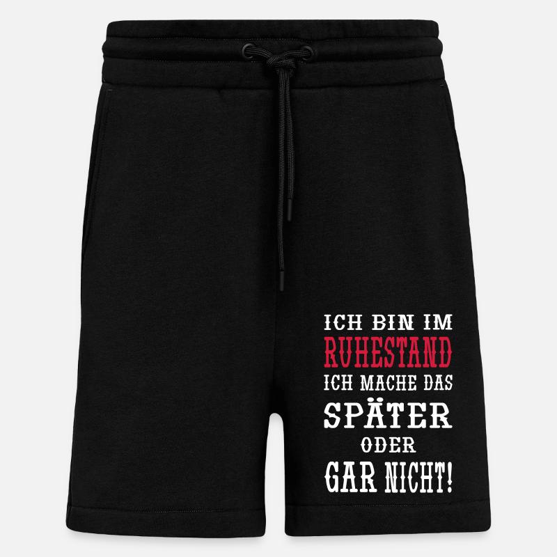 Ich bin im Ruhestand - Shorts - made by SPREAD - SOLID BLACK