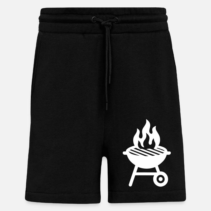 Grill Symbol - Shorts - made by SPREAD - SOLID BLACK