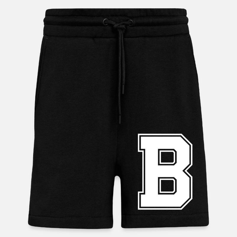 B Buchstabe - Shorts - made by SPREAD - SOLID BLACK