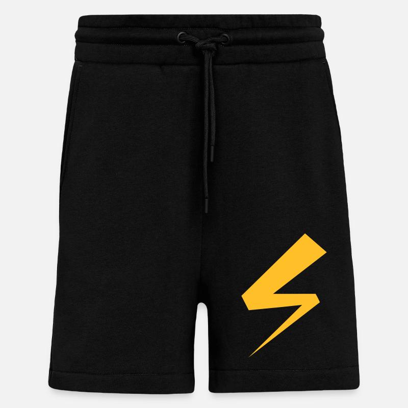 éclair - Short bio décontracté fabriqué en UE - SOLID BLACK
