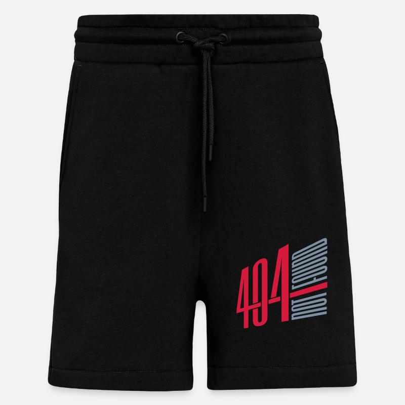 Connexion 404 introuvable - Short bio décontracté fabriqué en UE - SOLID BLACK