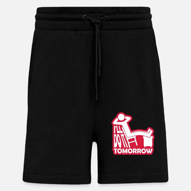 do it tomorrow quote - Shorts - made by SPREAD - SOLID BLACK