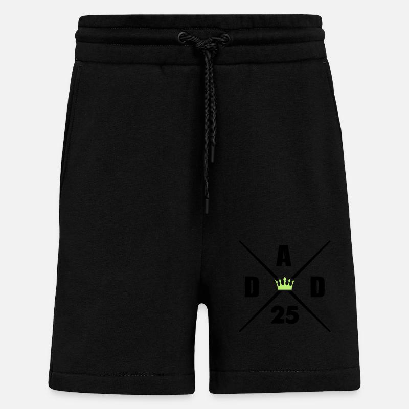 dad 25 - Shorts - made by SPREAD - SOLID BLACK