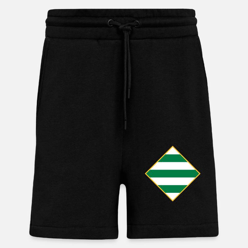 Grün und Weiß - Shorts - made by SPREAD - SOLID BLACK