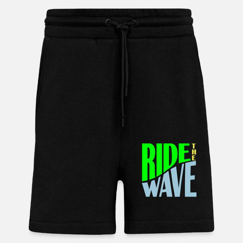 Ride the Wave plotter - Shorts - made by SPREAD - SOLID BLACK